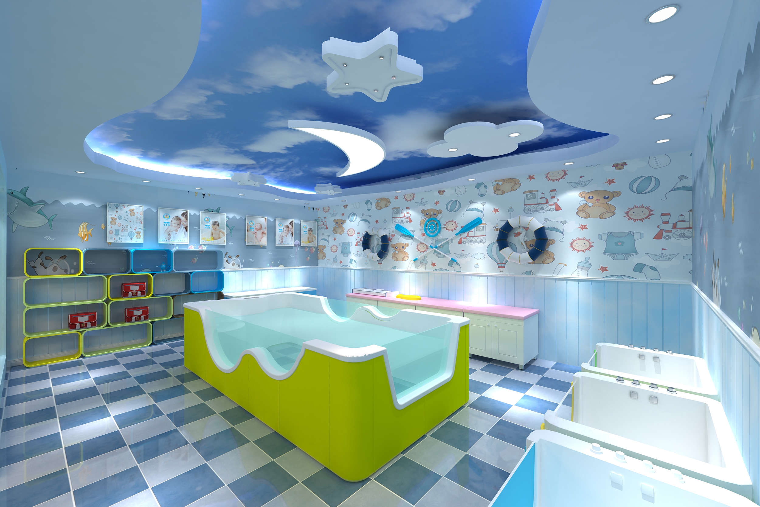 糖果婴幼儿游泳馆|空间|室内设计|创联设计工作室 - 原创作品 - 站酷 (ZCOOL)